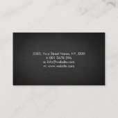 Unendlichkeit Symbol Feather - Line Art Visitenkarte (Rückseite)