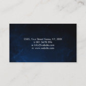 Unendlichkeit Symbol Feather - Silver and Pearl Visitenkarte (Rückseite)