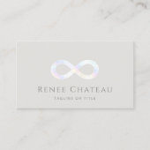 Unendlichkeit Symbol Heilkunst Visitenkarte (Vorderseite)