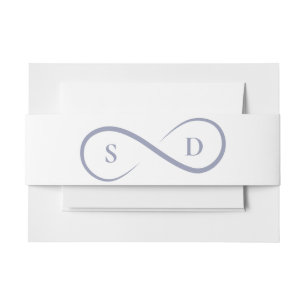 Unendlichkeit Symbol Minimalistisch Powder Blue We Einladungsbanderole