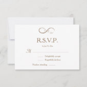 Unendlichkeit Symbol Monogram White Gray Wedding R Einladung (Vorderseite)