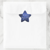 Unendlichkeit Symbol Signatur Galaxy Star Navy Blu Stern-Aufkleber (Tasche)