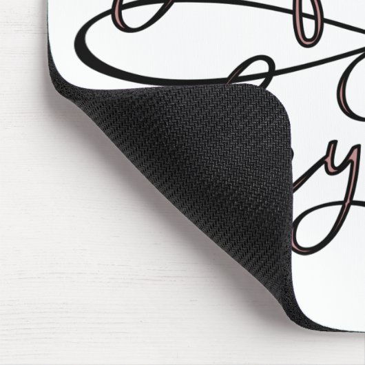 Unendlichkeit u. über endlosem Liebepaare Typo Mousepad (Ecke)