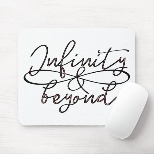 Unendlichkeit u. über endlosem Liebepaare Typo Mousepad (Mit Mouse)
