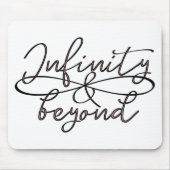 Unendlichkeit u. über endlosem Liebepaare Typo Mousepad (Vorne)