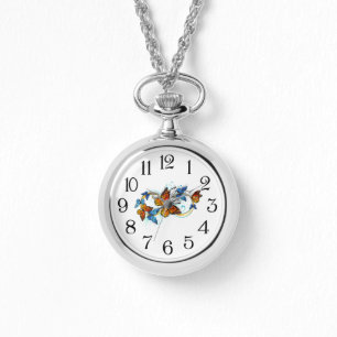 Unendlichkeit von Monarchfalter Armbanduhr