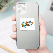 Unendlichkeit von Monarchfalter Aufkleber (Telefon)