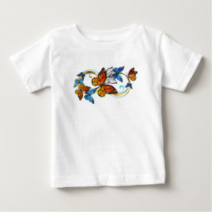 Unendlichkeit von Monarchfalter Baby T-shirt