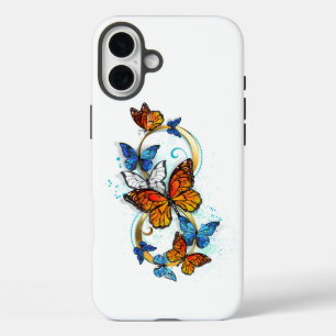 Unendlichkeit von Monarchfalter iPhone 16 Plus Hülle