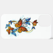 Unendlichkeit von Monarchfalter Case-Mate iPhone Hülle (Hinten (horizontal))