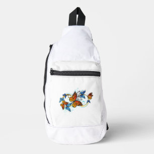 Unendlichkeit von Monarchfalter Crossbody Bag