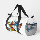 Unendlichkeit von Monarchfalter Duffle Bag (Rechte Ecke)