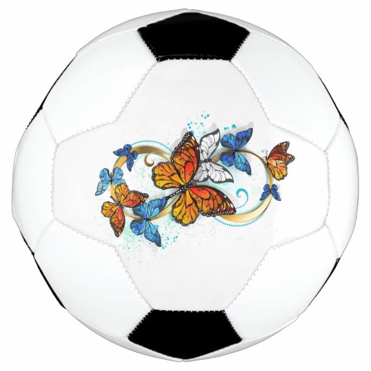 Unendlichkeit von Monarchfalter Fußball (Vorderseite)