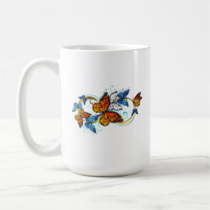 Unendlichkeit von Monarchfalter Kaffeetasse