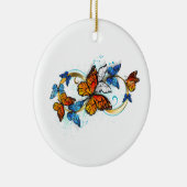 Unendlichkeit von Monarchfalter Keramik Ornament (Rechts)