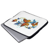 Unendlichkeit von Monarchfalter Laptopschutzhülle (Vorne Knopf)