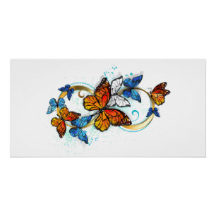 Unendlichkeit von Monarchfalter Poster