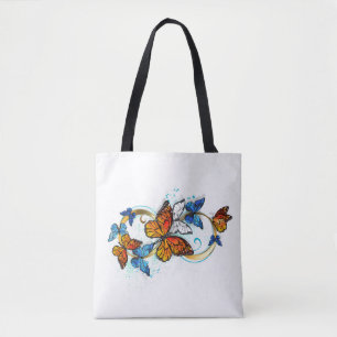 Unendlichkeit von Monarchfalter Tasche