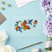 Unendlichkeit von Monarchfaltern Acryleinladungen (In Situ (Hochzeit))