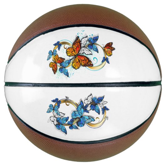 Unendlichkeit von Monarchfaltern Basketball (Vorderseite)