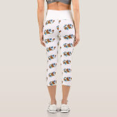 Unendlichkeit von Monarchfaltern Capri Leggings (Rückseite)