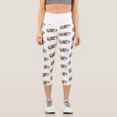 Unendlichkeit von Monarchfaltern Capri Leggings (Vorderseite)