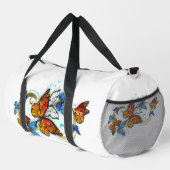Unendlichkeit von Monarchfaltern Duffle Bag (Rechte Ecke)