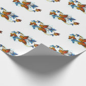 Unendlichkeit von Monarchfaltern Geschenkpapier (Ecke)