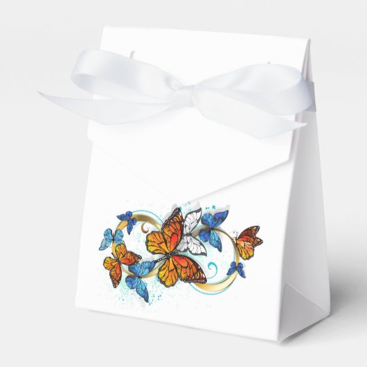 Unendlichkeit von Monarchfaltern Geschenkschachtel (Vorderseite)