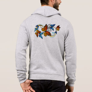 Unendlichkeit von Monarchfaltern Hoodie