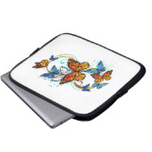 Unendlichkeit von Monarchfaltern Laptopschutzhülle (Vorne Knopf)