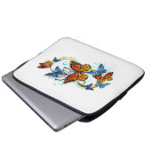 Unendlichkeit von Monarchfaltern Laptopschutzhülle (Vorne Knopf)