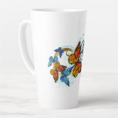 Unendlichkeit von Monarchfaltern Milchtasse (Linke Ecke)