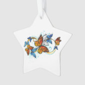 Unendlichkeit von Monarchfaltern Ornament (Vorderseite)
