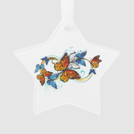 Unendlichkeit von Monarchfaltern Ornament (Vorderseite)