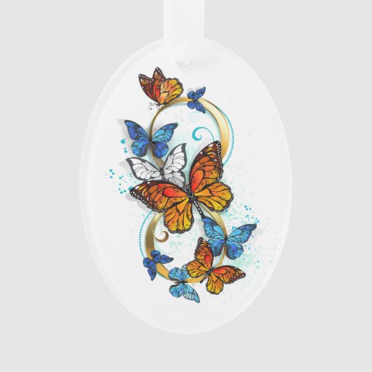 Unendlichkeit von Monarchfaltern Ornament (Vorderseite)