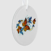 Unendlichkeit von Monarchfaltern Ornament (Vorderseite)