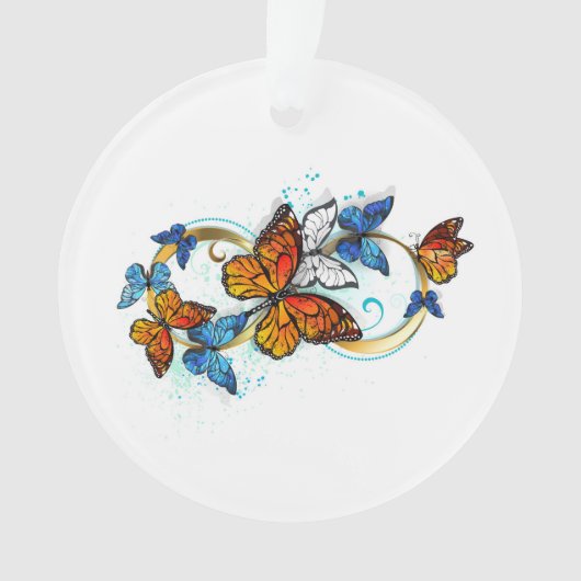 Unendlichkeit von Monarchfaltern Ornament (Vorderseite)
