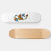 Unendlichkeit von Monarchfaltern Skateboard (Horizontal)