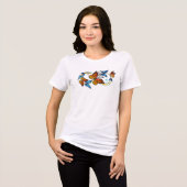Unendlichkeit von Monarchfaltern Tri-Blend Shirt (Vorderseite voll)
