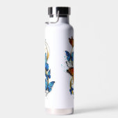 Unendlichkeit von Monarchfaltern Trinkflasche (Rechts)