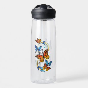 Unendlichkeit von Monarchfaltern Trinkflasche