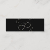 Unendlichkeit - Wissenschaftler Mini Visitenkarte (Rückseite)