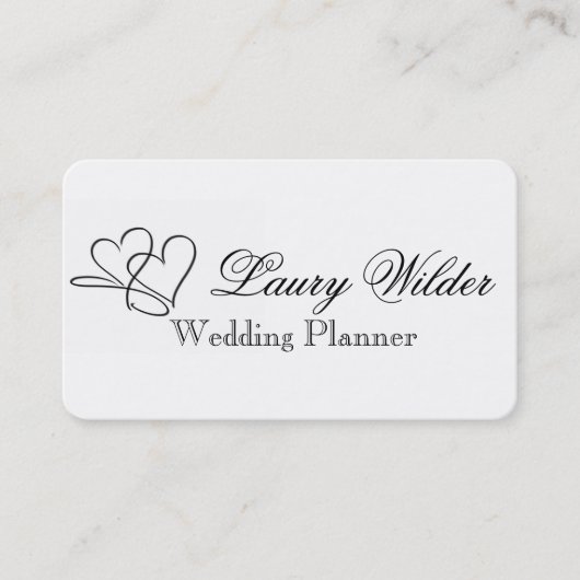 Unendlichkeits-Herz Visitenkarte (Vorderseite)