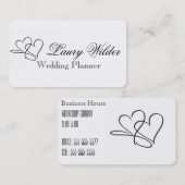 Unendlichkeits-Herz Visitenkarte (Vorne/Hinten)