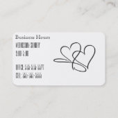 Unendlichkeits-Herz Visitenkarte (Rückseite)