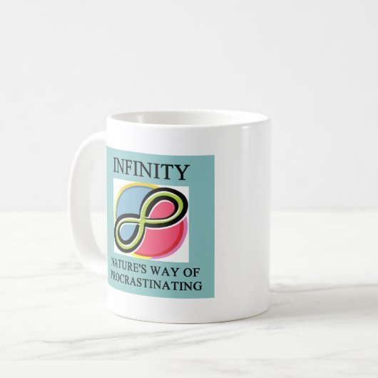 UNENDLICHKEITS-Mathewitz Kaffeetasse (Vorderseite Links)