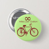 Unendlichkeits-Meilen pro Gallonen-Fahrrad-Knopf Button (Vorne & Hinten)