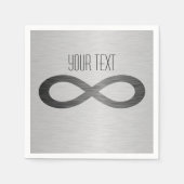 Unendlichkeits-Symbol auf Serviette (Vorderseite)