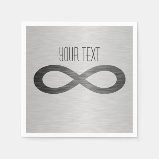 Unendlichkeits-Symbol auf Serviette (Vorderseite)